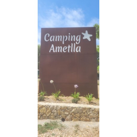 Letrero Camping Ametlla